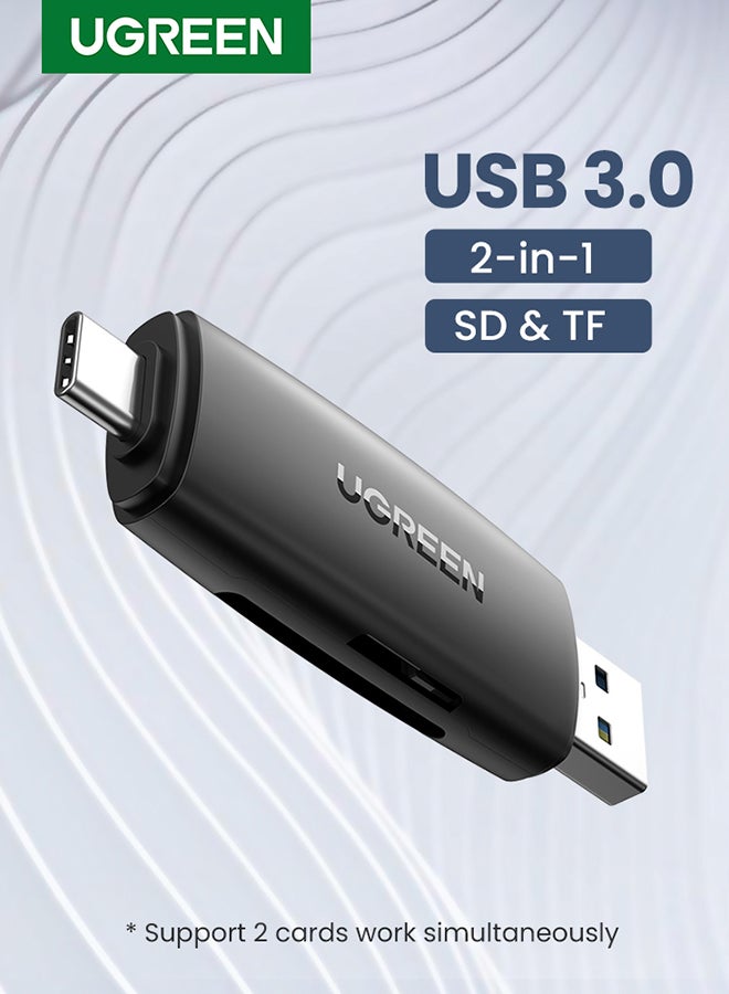 قاري بطاقة TF وSD ومحول بمنفذ USB C إلى USB 3.0 وبفتحتين لذاكرة OTG لبطاقات SD ميكرو وSD وSDHC وSDXC وMMC لأجهزة جالاكسي وآي باد برو 2021 وسيرفيس برو أسود - pnsku/N41896480A/45/_/1712142270/037da63f-29ef-48a1-8f27-bc9f4def5bde