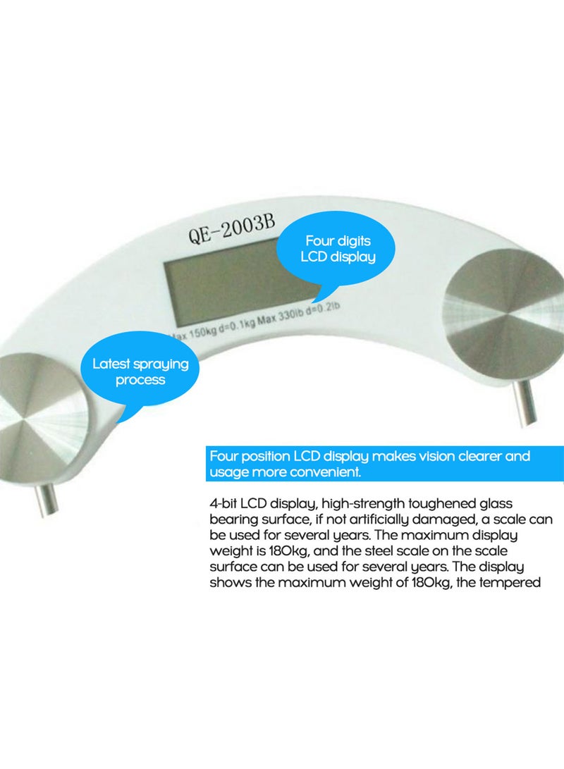 ميزان كهربائي لوزن الإنسان بشاشة عرض LCD بأربع أرقام وبوزن 180 كجم - Image 4