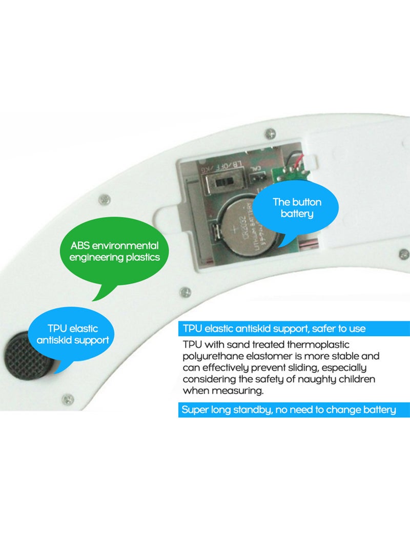 ميزان كهربائي لوزن الإنسان بشاشة عرض LCD بأربع أرقام وبوزن 180 كجم - Image 5
