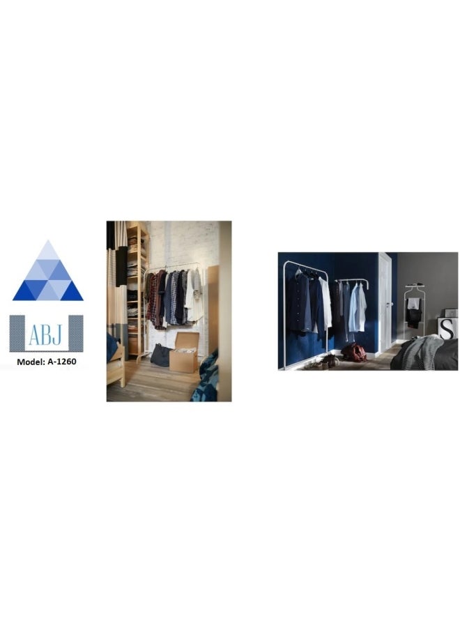 أيه بي جي علاقة ملابس متنقلة - موديل (ABJ-1260) ابيض استيل 10 كجم أبيض 10كيلوجرام - Image 4