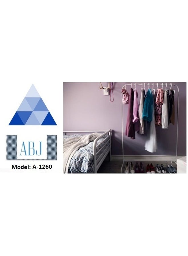 أيه بي جي علاقة ملابس متنقلة - موديل (ABJ-1260) ابيض استيل 10 كجم أبيض 10كيلوجرام - Image 3