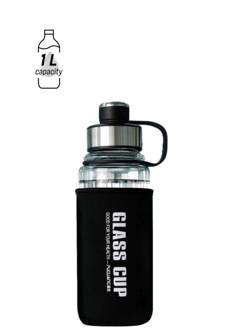 Beauenty Glass Creative  Water Cup Black 26cm - Image 1