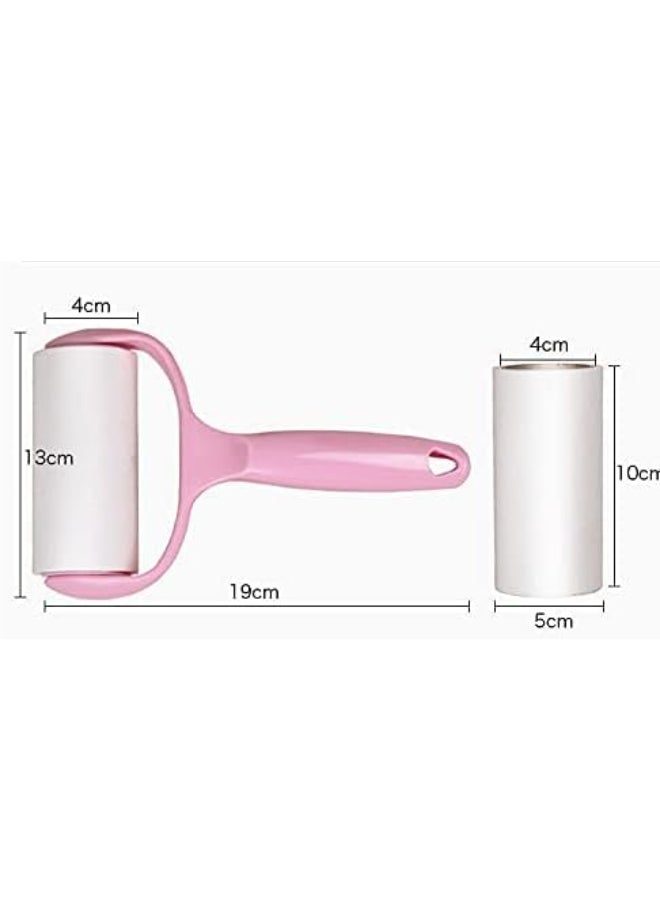 Lint Roller, Super Sticky Pet Hair Remover Kit with 9 Refills, Adhesive Lint Brush for Clothes,Carpet, Car Seats, Dust,Dogs, Cats Assorted 11.5x20cm