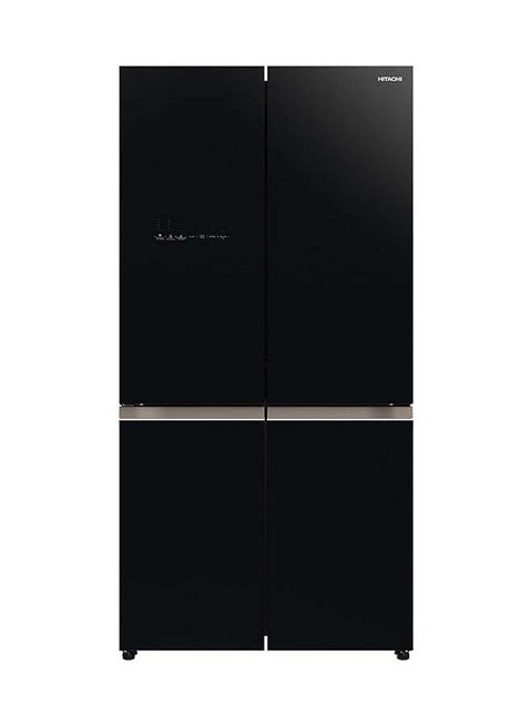720L Gross Side by Side 4 Door Premium Refrigerator,10 Year Warranty on Inverter Compressor, French Door Fridge Dual Fan Cooling, Automatic Ice Maker-Quick Freezing-1 Year Warranty RWB720VUK0GBK Black