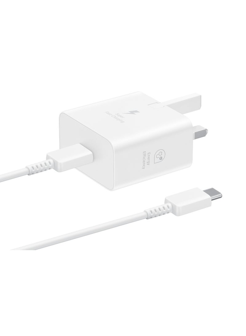 Samsung 25W Power Adapter (With 1m Cable) - White  - Image 2