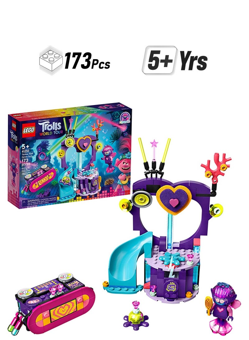 LEGO 41250 173-Piece Trolls World Tour Techno Reef Dance Party Set 41250 173 5+ Years  - Image 1