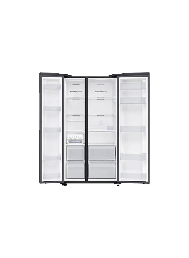 Samsung Side By Side With Digital Inverter Technology Refrigerator 647 0 W RS62R5001B4 Black - Image 4
