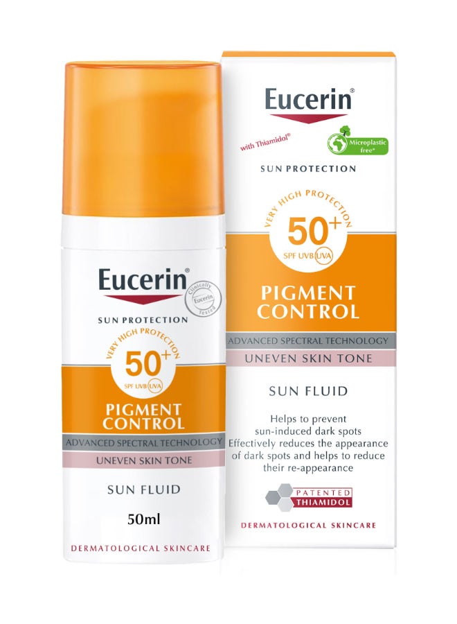 Face Sunscreen Even Perfector Pigment Control Sun Fluid with Thiamidol, High UVA/UVB Protection, SPF50+, Reduces Spots for Uneven Skin Tone 50ml - pnsku/N41989823A/45/_/1716530643/c32fd88a-5c2a-4002-a420-9ed5db67c0ae