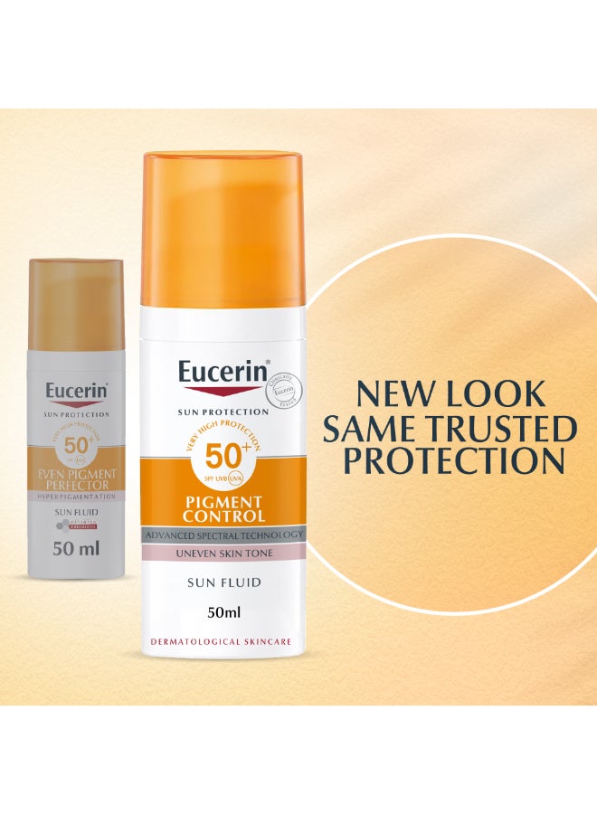 Face Sunscreen Even Perfector Pigment Control Sun Fluid with Thiamidol, High UVA/UVB Protection, SPF50+, Reduces Spots for Uneven Skin Tone 50ml - pnsku/N41989823A/45/_/1716530647/10c036dd-e715-41e6-9085-88a860512ac1