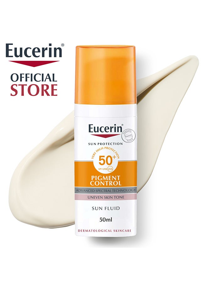 يوسيرين الوقاية من الشمس سائل الوجه مقاوم للتصبغ عامل وقاية من الشمس 50+ 50 مل 50ملليلتر - Image 1