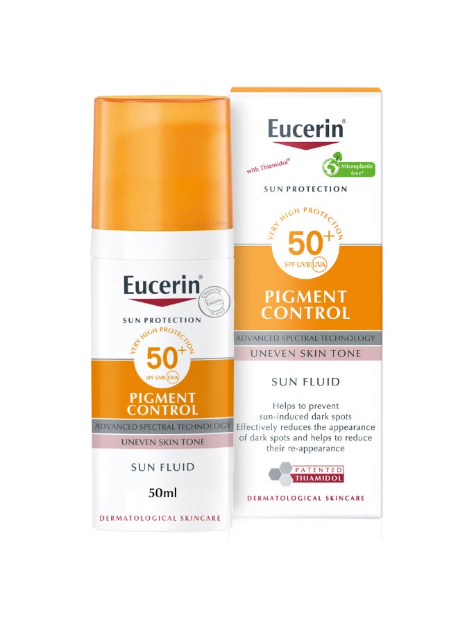 يوسيرين الوقاية من الشمس سائل الوجه مقاوم للتصبغ عامل وقاية من الشمس 50+ 50 مل 50ملليلتر - Image 1