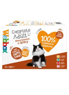 Webbox Cats Delight Adult Food Gravy Selection Multicolour 12 x 100grams  - Image 1