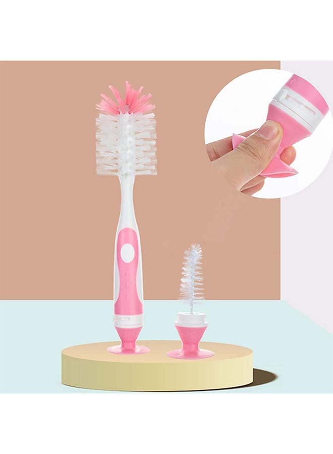 LuQu Bottle & Nipple Cleaning Brush Pink - Image 2