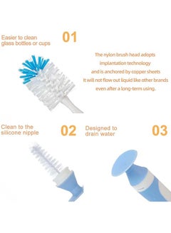 LuQu Bottle & Nipple Cleaning Brush Blue  - Image 4