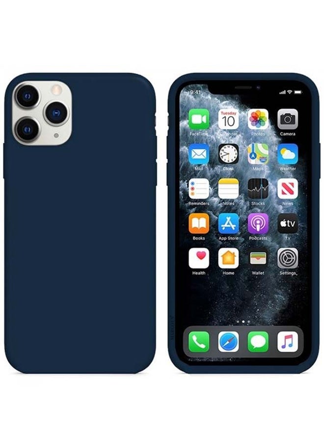 Protective Silicone Case Cover For Apple iPhone 12 Pro Max Dark Blue