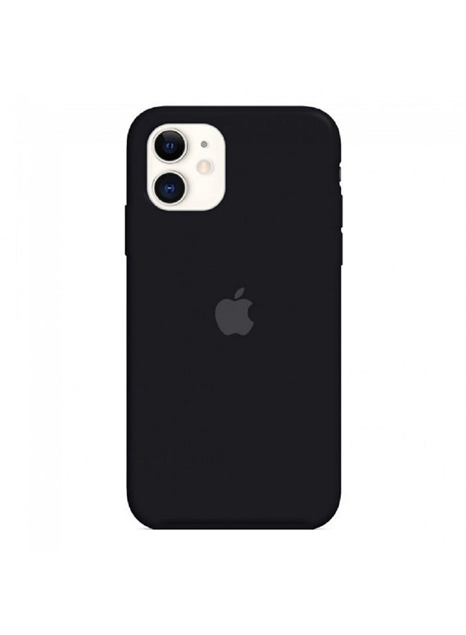 (for iPhone 12) Protective Case Cover Silicone Non-Slip Coating Black - Image 1