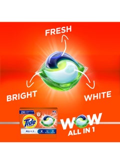 Tide Original All In One Laundry Detergent Pods Whitens Brightens Freshens 15 Count 307.5grams  - Image 4