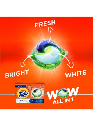 Original All In One Laundry Detergent Pods Whitens Brightens Freshens 15 Count 286.5grams - view 4