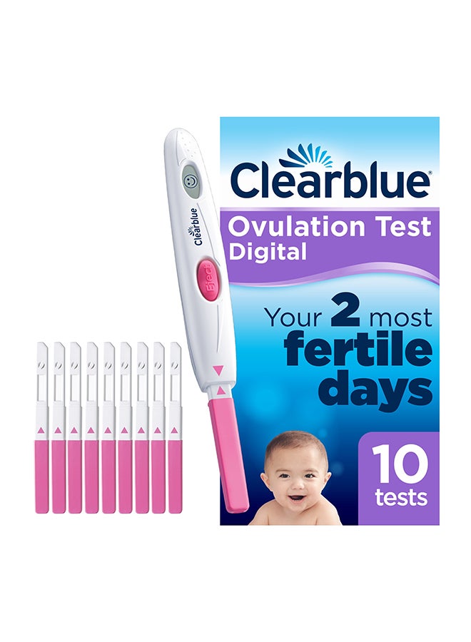 Clearblue Pack Of 10 Digital Ovulation Test Kits - Image 1