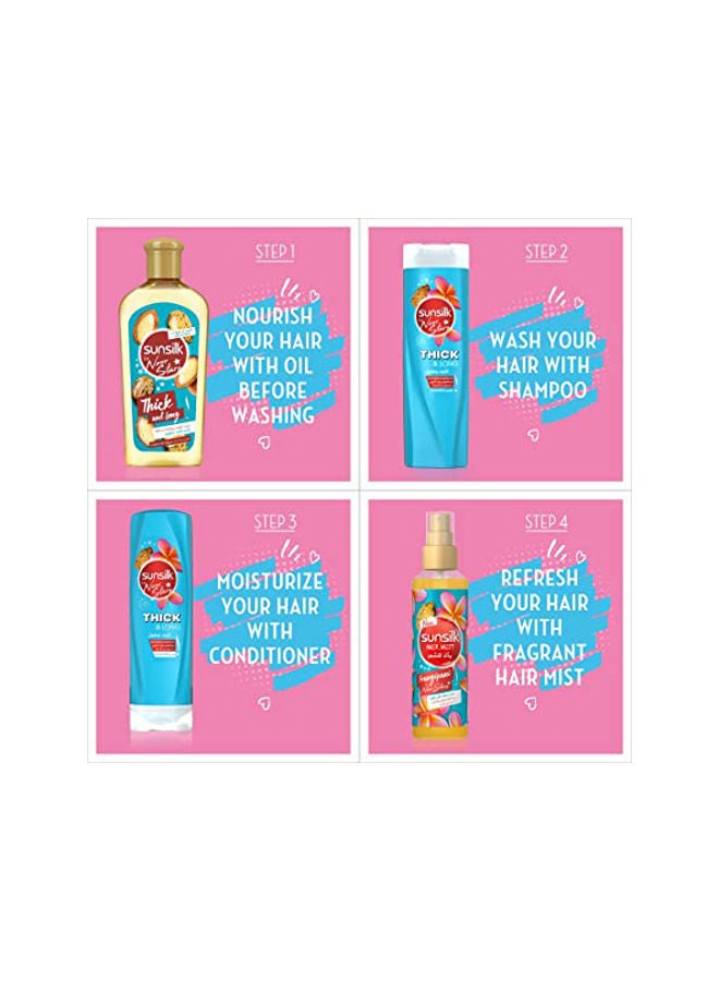 Sunsilk - Sunsilk Conditioner Biotin & Castor oil for thick and long hair 3 350ml - Image 1