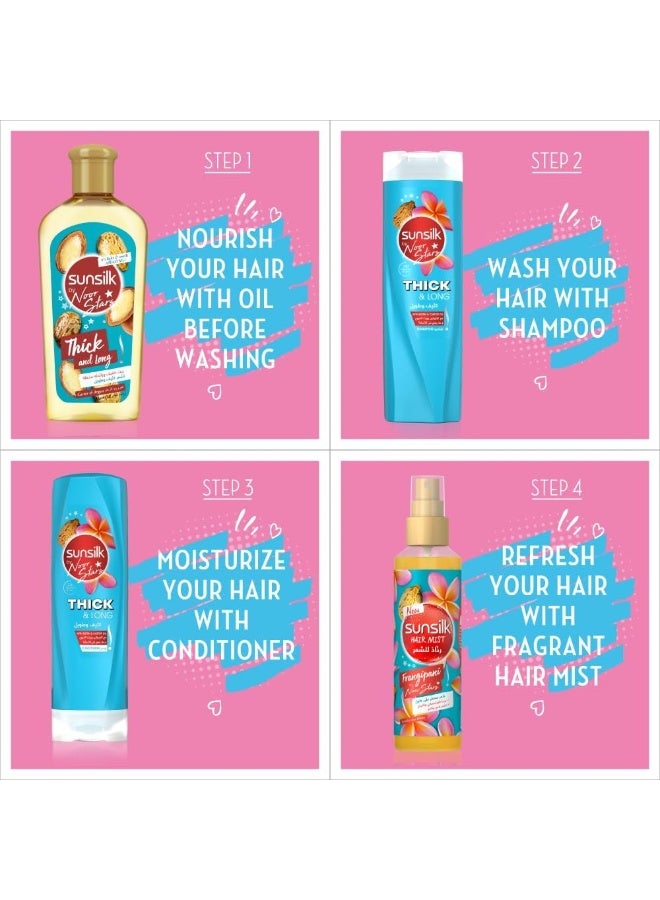 Sunsilk by Noor Stars Shampoo - Thick & Long - 400ml  - Image 4