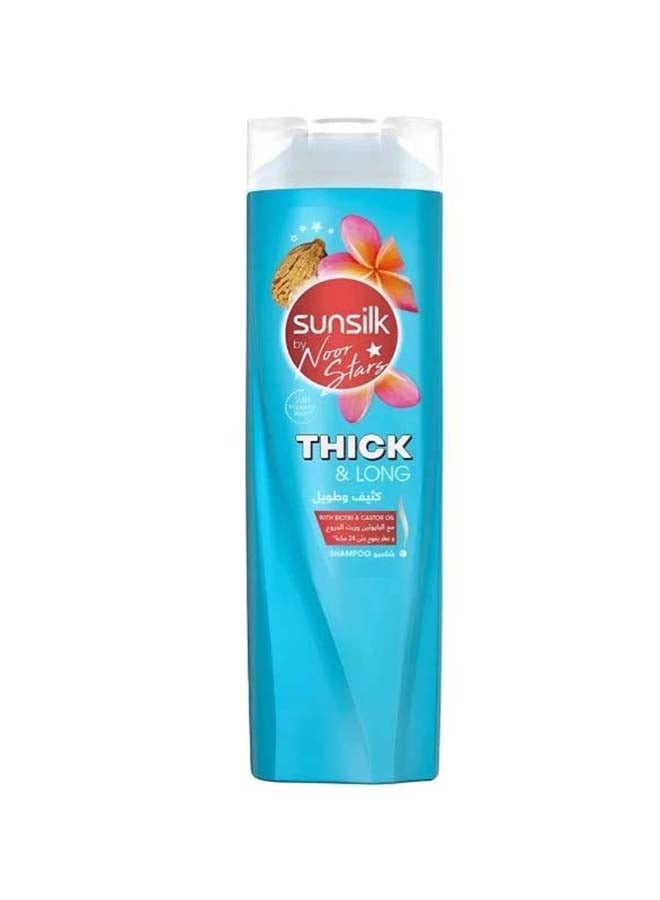 Sunsilk Shampoo Natural Recharge Thick & Long With Biotin Castor Oil 400 Ml blue - Image 1