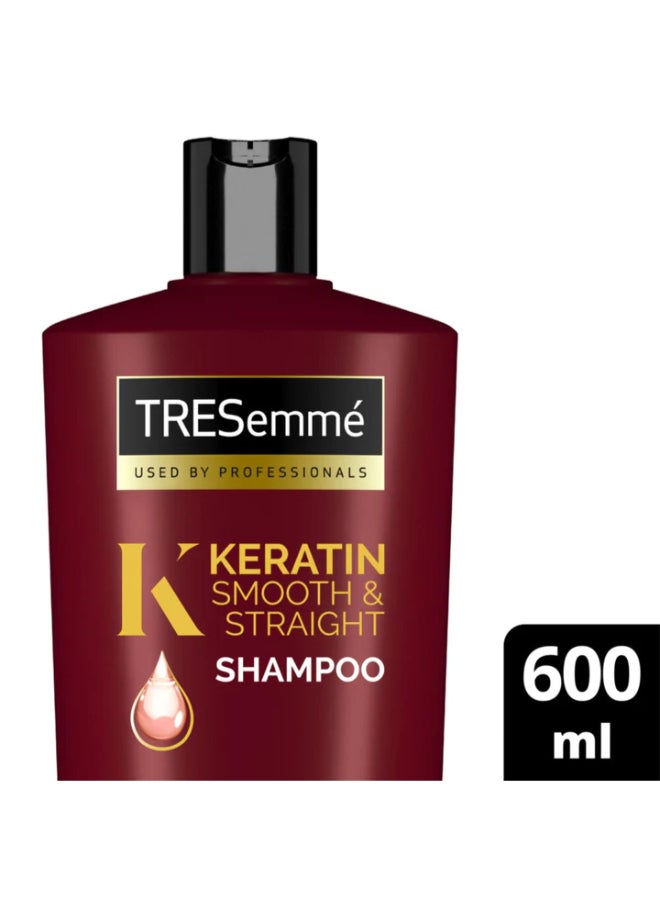 Tresemme - Keratin Smooth And Straight Shampoo Clear 600ml - Image 1