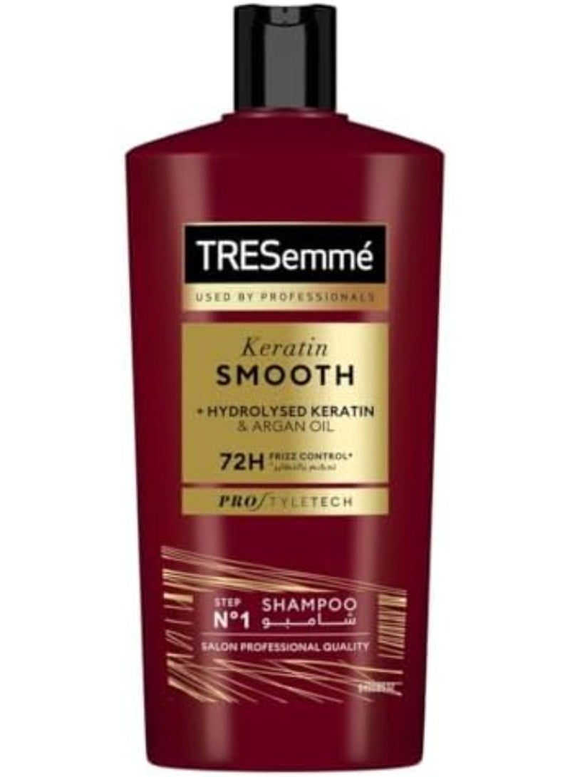 Tresemme Keratin Smooth + Hydrolysed Keratin & Argon Oil Clear 600ml - Image 1