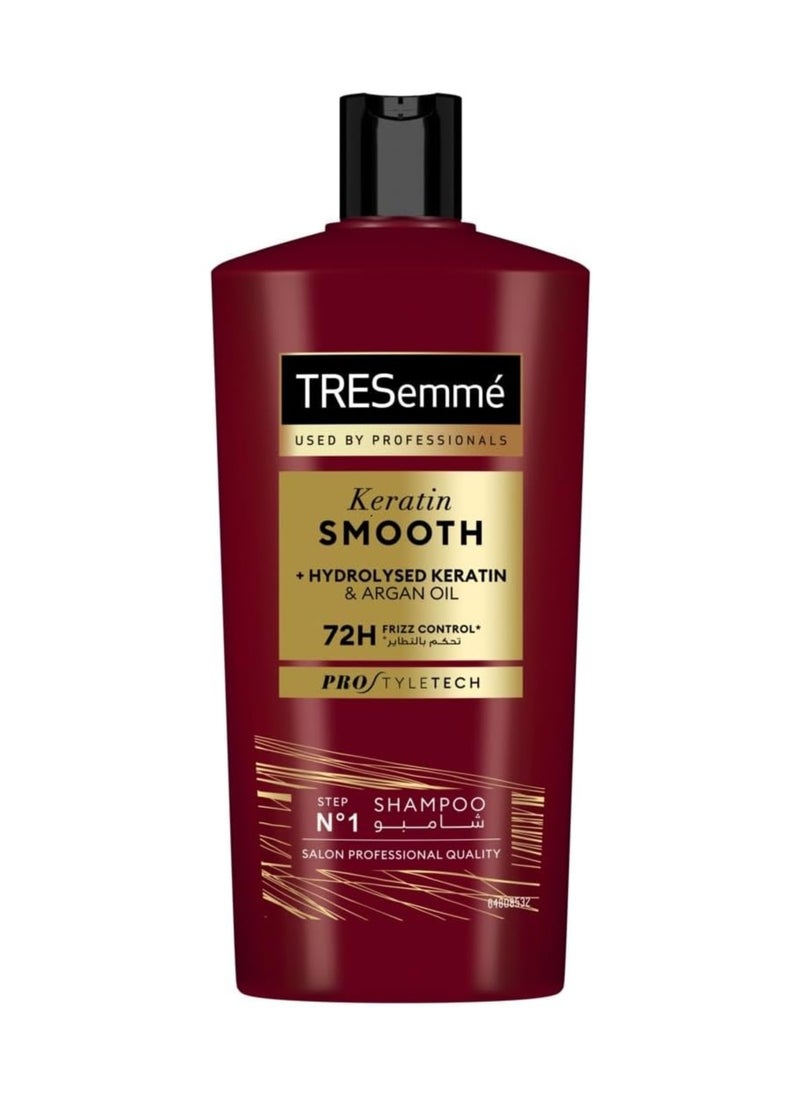 Tresemme Keratin Smooth + Hydrolysed Keratin & Argon Oil Clear 600ml - Image 1