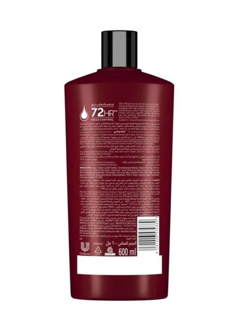 Tresemme Keratin Smooth + Hydrolysed Keratin & Argon Oil Clear 600ml - Image 2