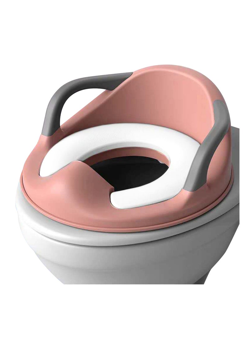 Eazy Kids Potty Training Cushioned Seat Durable For Baby With Cushion And Handles - Pink  - Image 2