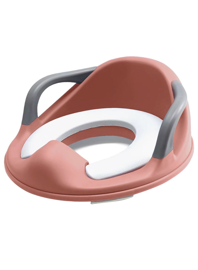 Eazy Kids Potty Training Cushioned Seat Durable For Baby With Cushion And Handles - Pink  - Image 1