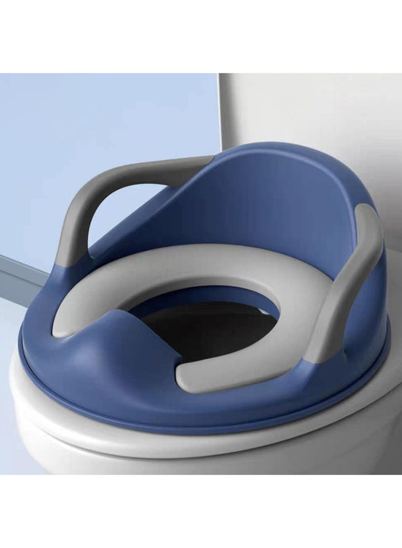 Potty Trainer Cushioned Seat Durable For Baby With Cushion And Handles - Blue - pnsku/N42300178A/45/_/1705898007/ff74444d-f7a1-4277-ba95-1ceff72d39de