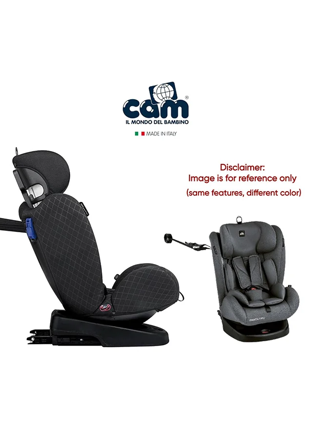cam Panoramic Baby Car Seat, Outdoor, Authentic, Essential, Lightweight And Comfortable For Baby And Kids Easy Travel, Protection For The Head Up To 0-3 Years Old, 0.36 Kg - Grey