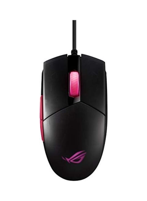 ROG Strix Impact II Electro Punk Gaming Mouse 6,200 DPI, 5 Programmable Buttons, Aura Sync RGB Lighting, Lightweight, Ergonomic, Soft-Rubber Cable