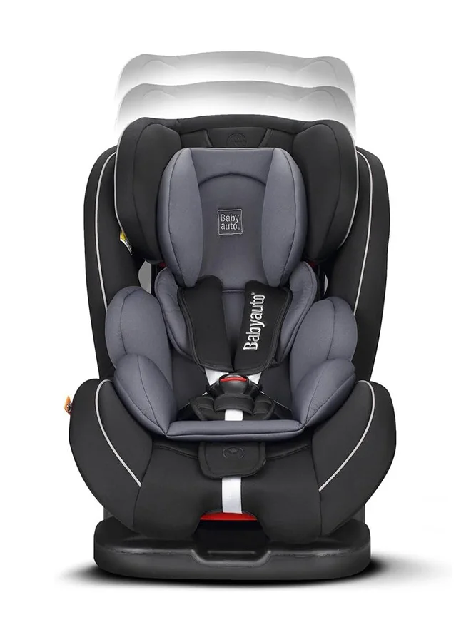 Babyauto Taiyang Reclining Baby Car Seat, From Birth To 12 Years, 0 - 36 Kg,Group 0+123 - Black With Grey Insert