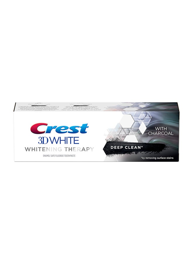 Crest White Whitening Therapy With Charcoal, Pack Of 2 black and white striped 75ml