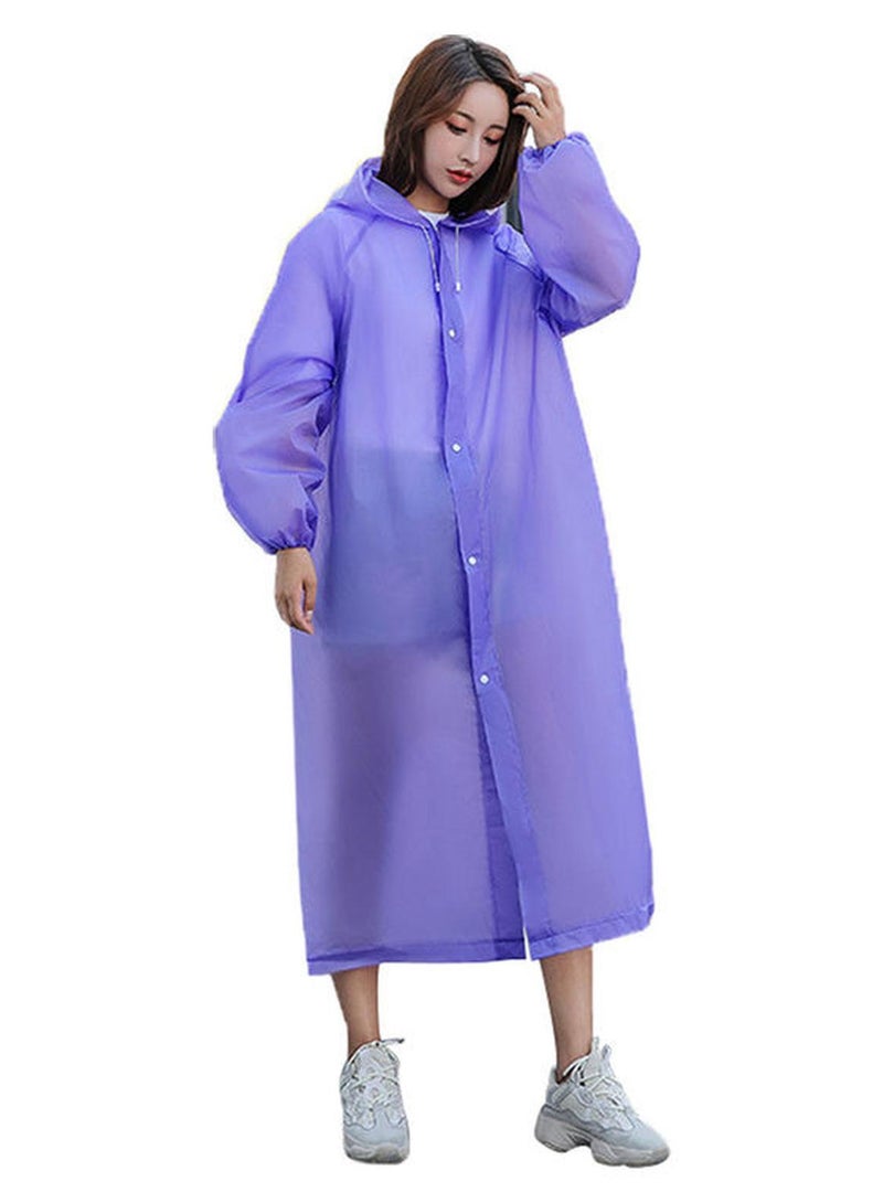 جاكيت واقٍ من المطر بغطاء للرأس مضاد للماء ومزود بغطاء للرأس مناسب للسفر والاستخدام في الأماكن الخارجية مناسب للجنسين 0.139كيلوجرام - Image 1