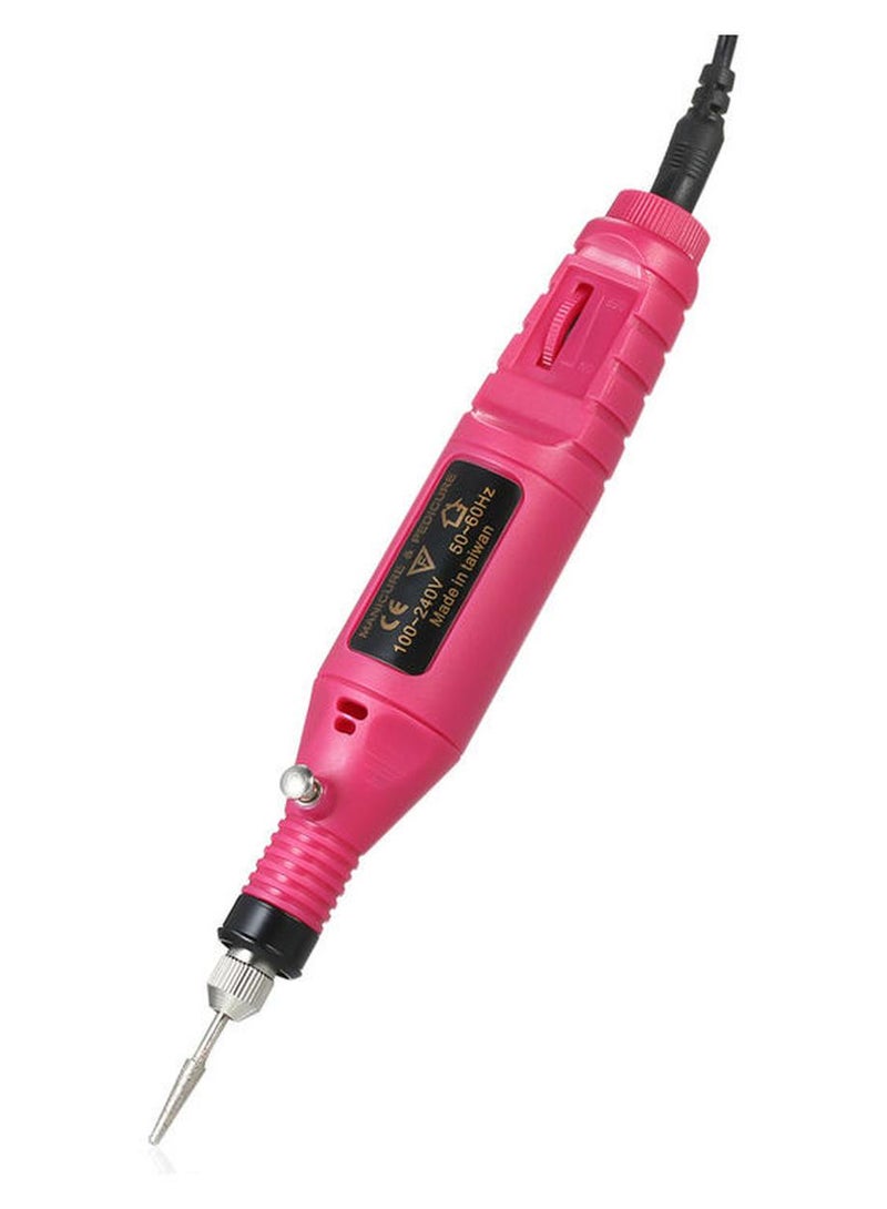 14pcs 100V-240V Mini Electric Grinder Drill Tool Variable Speed Rotary Engraving Pen Carve Tool Set for Milling Polishing Rose 22.5x11.5x4.5cm - Image 1