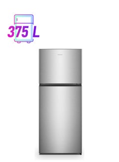 Hisense 488L Gross/ 375L Net Capacity Double Door Top Mount No Frost  Refrigerator With Recessed Handle,Led Interior Light 220 W RT488N4ASU Stainless Steel  - Image 1
