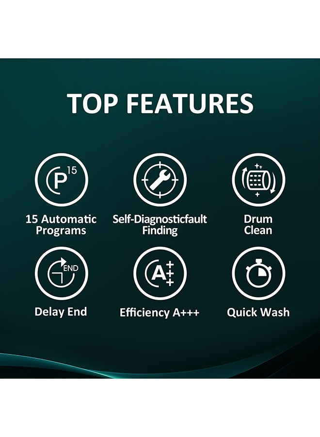 Hisense 6 Kg Front Loading Washing Machine, Free Standing, 1000 RPM 220 W WFVC6010T Grey/White/Clear - Image 3