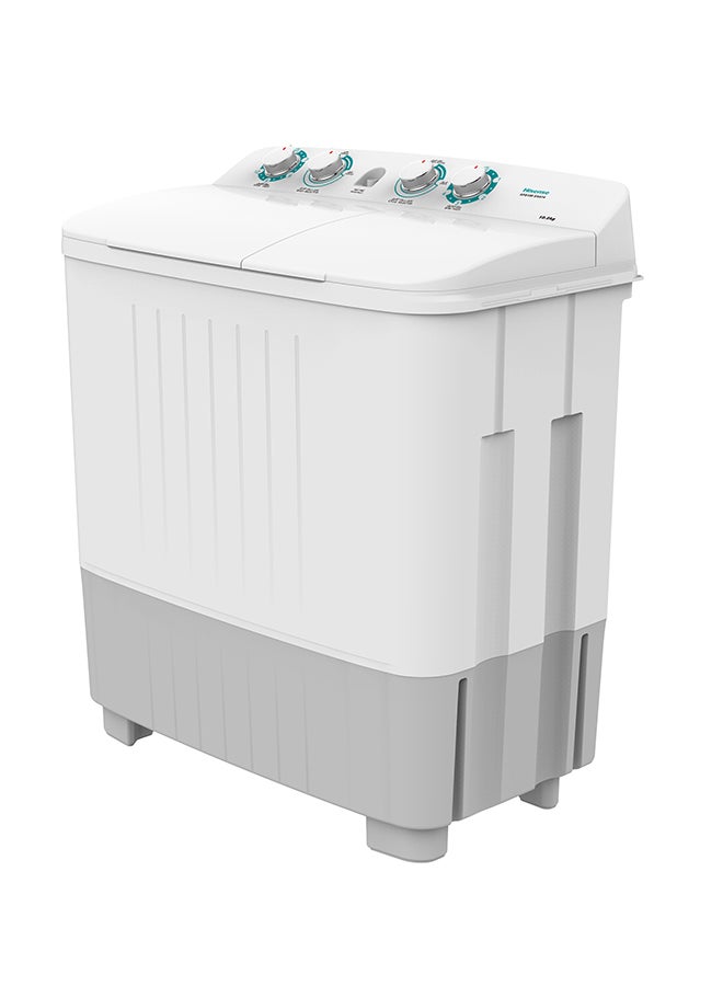 Hisense 10 Kg Twin Tub Washing Machine White Model Xpb100Sxa14-1 Years Full Warranty 220 W XPB100-SXA14 White & Black - Image 4