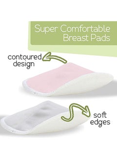 Pikkaboo Pack of 6 Organic 3D Washable Breast Pads Plus Laundry And Storage Bag  - Image 5