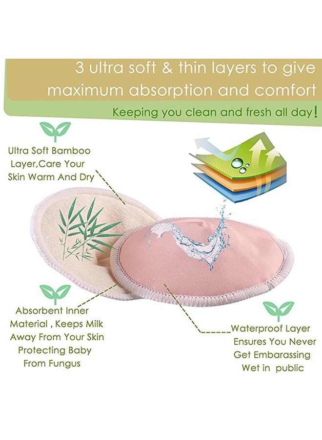 Pikkaboo - Pack of 6 Organic 3D Washable Breast Pads Plus Laundry And Storage Bag - Image 1