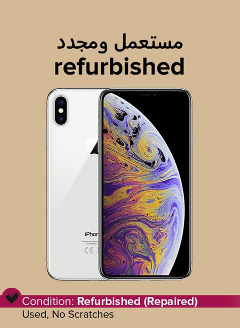 Refurbished - iPhone XS Max 64GB Silver 4G With Facetime