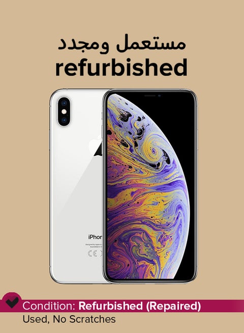 Refurbished - iPhone XS 256GB Silver 4G With Facetime - International Version
