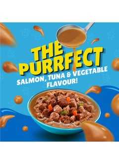 PURINA Friskies Salmon Tuna And Vegetables In Gravy Wet Cat Food 400grams  - Image 3