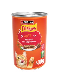 PURINA Friskies Beef And Vegetables Wet Cat Food 400grams  - Image 1