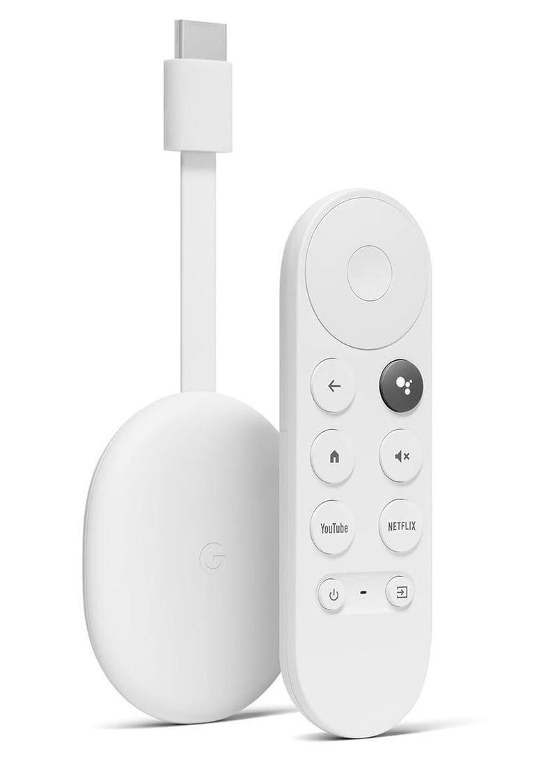 Google Chromecast With Google TV - 4K With Remote Streaming Device Snow/White - Image 1