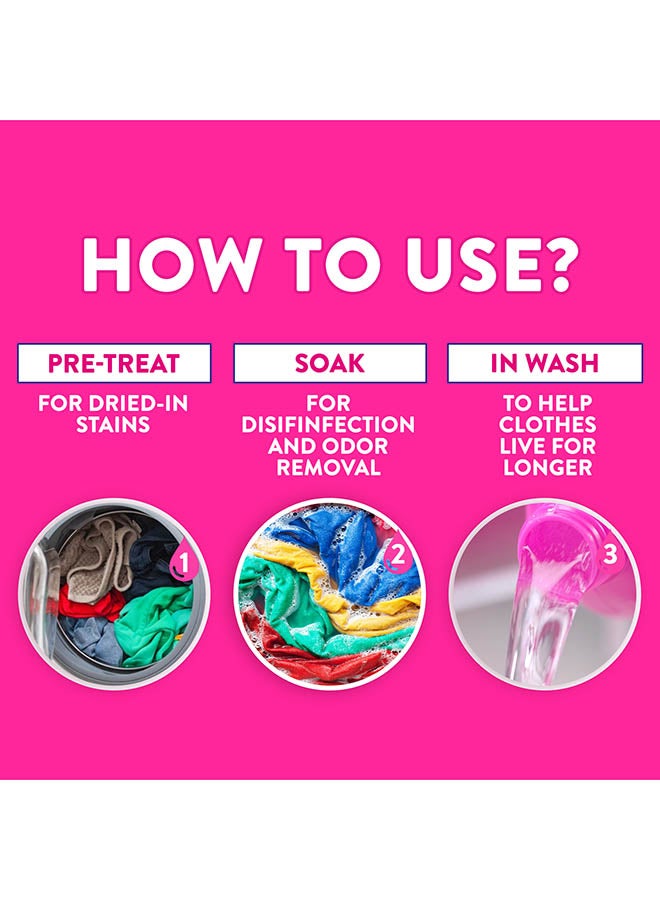 Vanish - Colour Safe Fabric Stain Remover Liquid Pack Of 2 pink 1Liters - Image 1